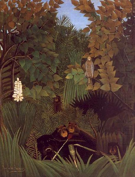 Henri Rousseau The Monkeys oil painting picture